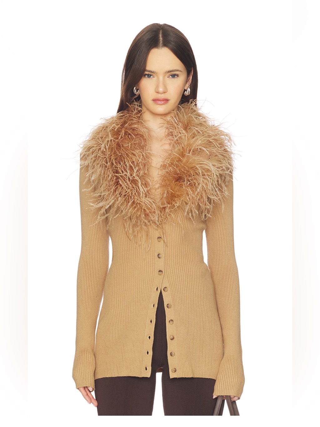 Jovana Feather Cardigan